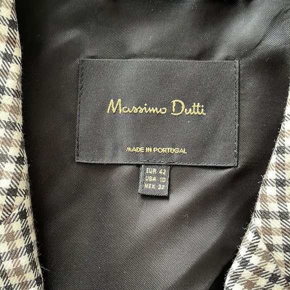 Massimo Dutti checked wool blazer - Picture 3 of 15